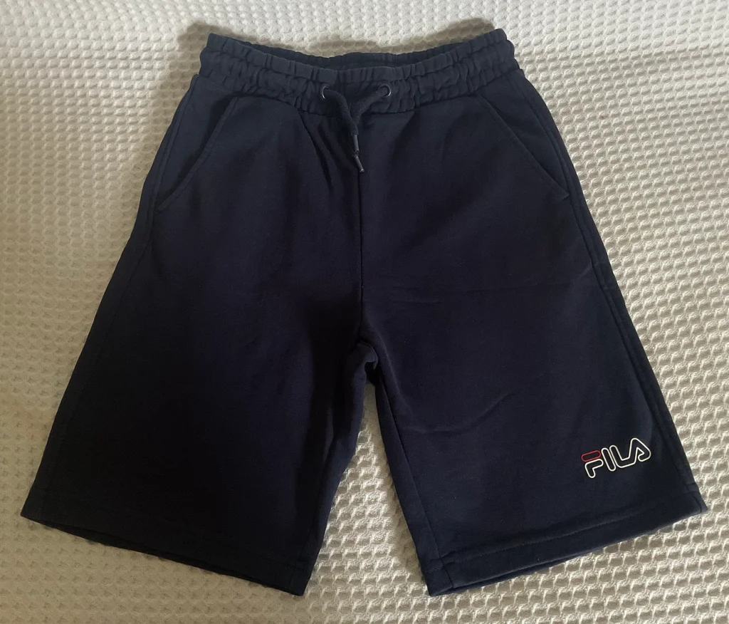 🔥-20%🔥 Bermuda Fila bleu marine, 70% coton, T 11/12 ans comme neuf – photo 2